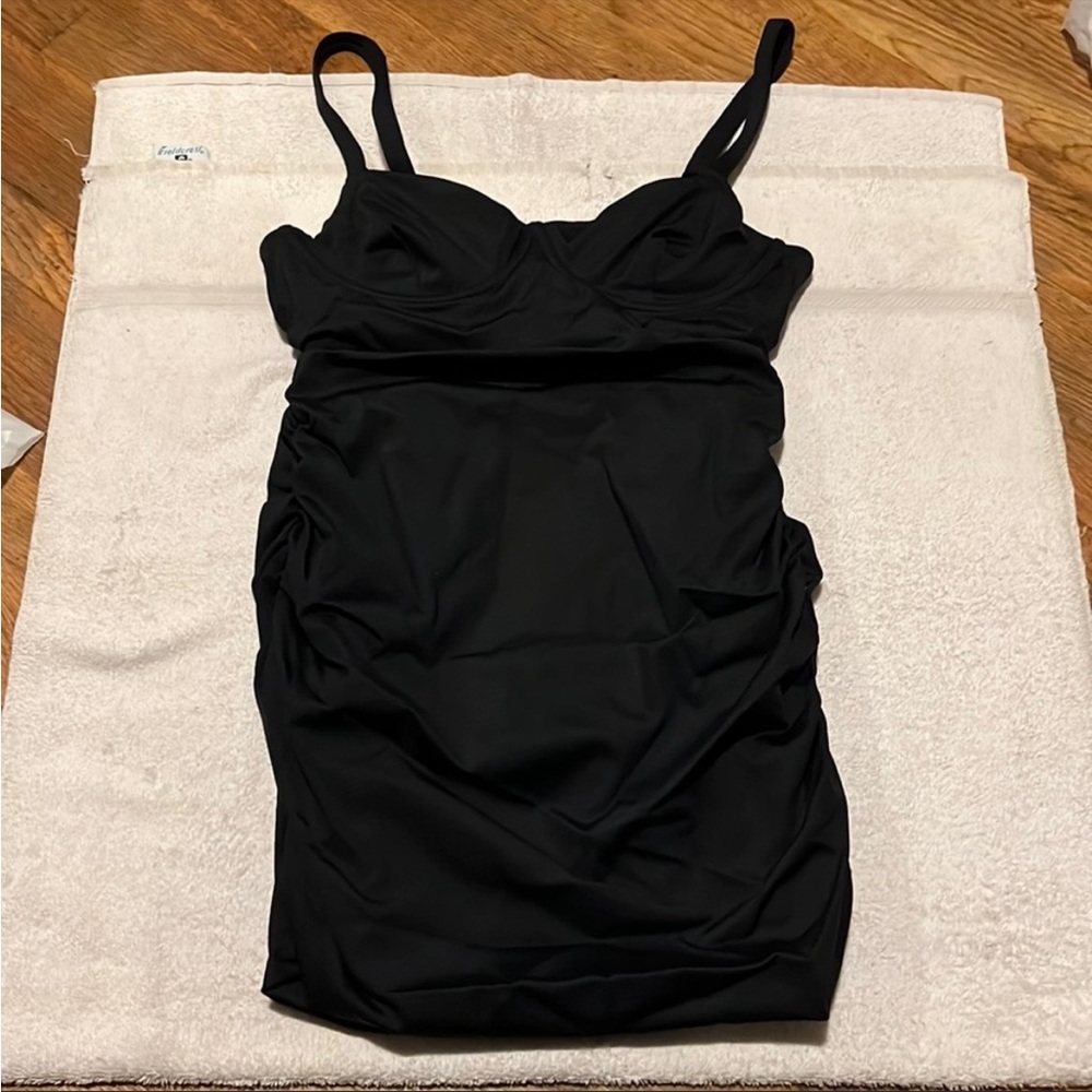 Black Women’s One-Piece Swim Dress